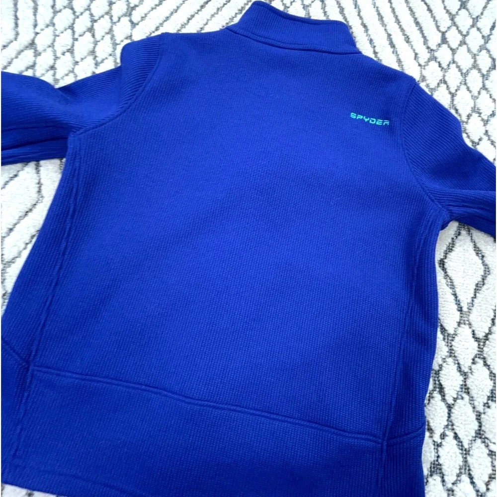 Spyder Jacket Girls XL Blue Thermal Fleece Lined Sweater Sweatshirt Layer Youth* - Picture 9 of 13
